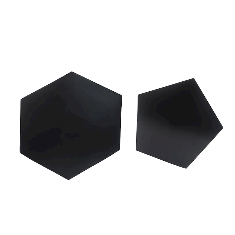 Set di tavolini da caffè moderni in MGO con design geometrico per soggiorno