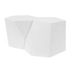 Set di tavolini da caffè moderni in MGO con design geometrico per soggiorno