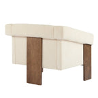 Poltrona imbottita Mid-Century Modern da 86 cm per soggiorno