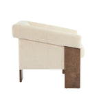 Poltrona imbottita Mid-Century Modern da 86 cm per soggiorno