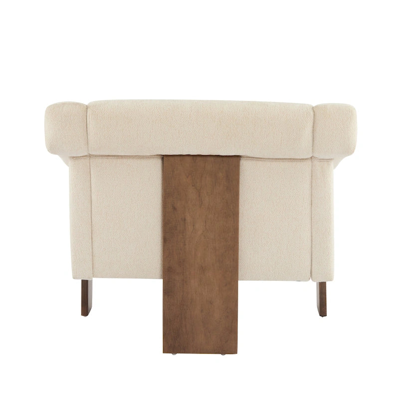 Poltrona imbottita Mid-Century Modern da 86 cm per soggiorno