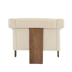 Poltrona imbottita Mid-Century Modern da 86 cm per soggiorno