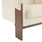 Poltrona imbottita Mid-Century Modern da 86 cm per soggiorno