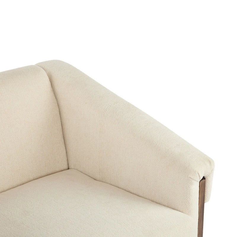 Poltrona imbottita Mid-Century Modern da 86 cm per soggiorno