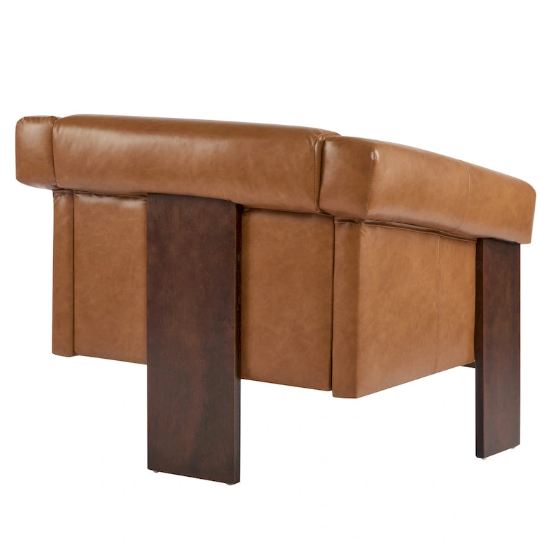 Poltrona imbottita Mid-Century Modern da 86 cm per soggiorno