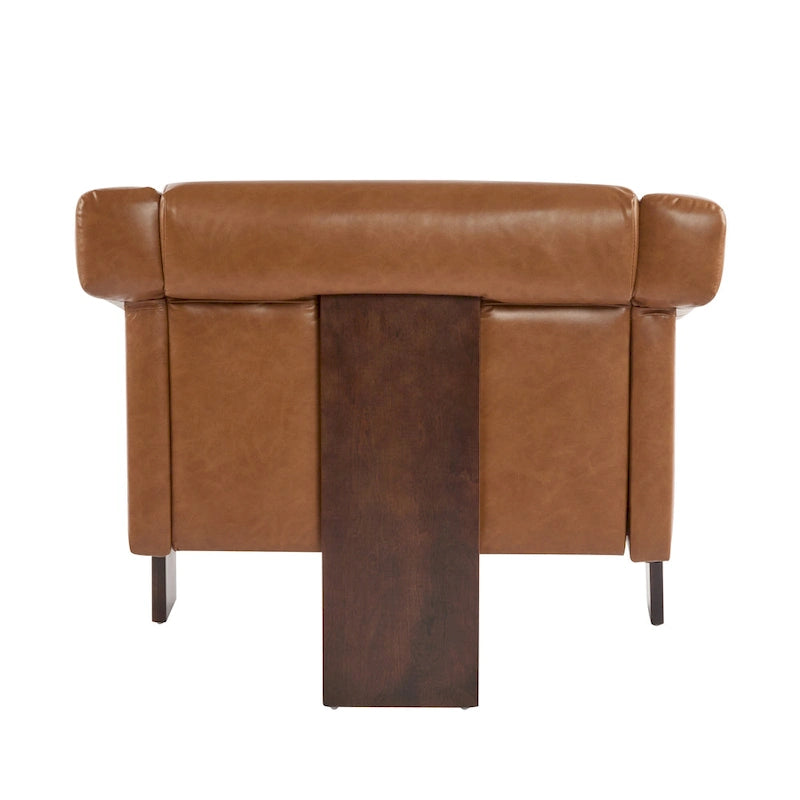 Poltrona imbottita Mid-Century Modern da 86 cm per soggiorno