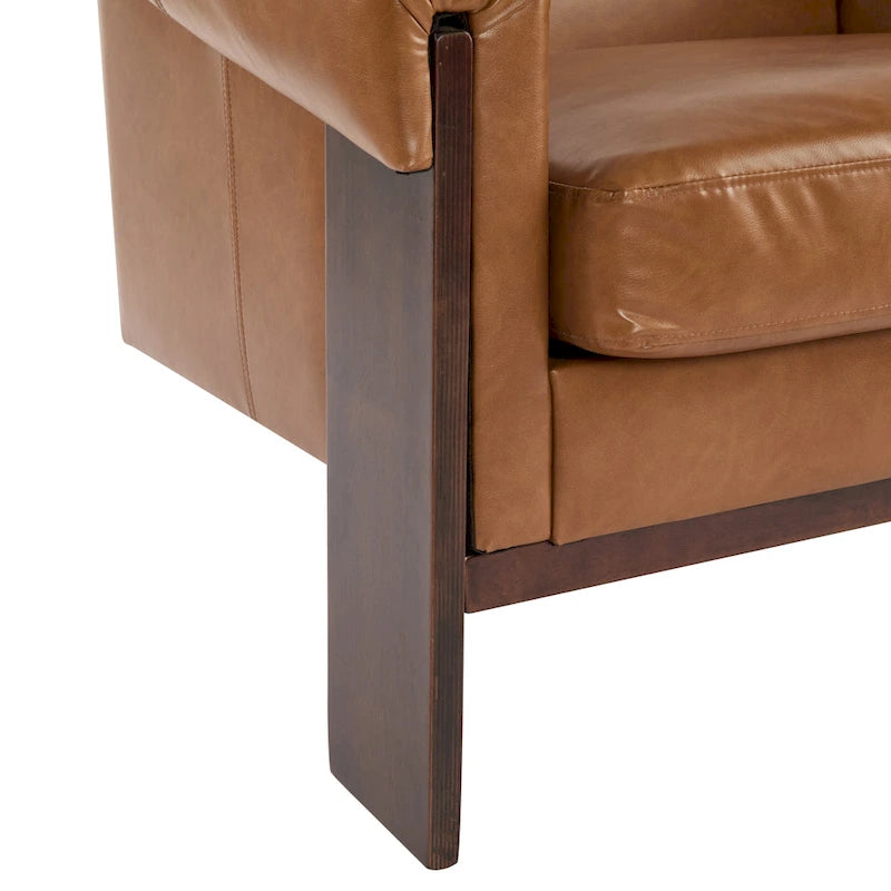 Poltrona imbottita Mid-Century Modern da 86 cm per soggiorno