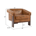 Poltrona imbottita Mid-Century Modern da 86 cm per soggiorno
