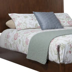 Struttura letto king size California in legno massiccio marrone con supporto a doghe