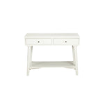Tavolo Consolle in Legno Massello con Cassetti e Ripiano Inferiore - 42 L x 14 P x 33 H