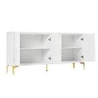 Credenza a quattro ante con ripiani regolabili