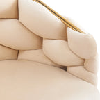 Moderne poltrone in velluto da 75 cm con gambe e struttura in metallo color oro per soggiorno (set da 2)