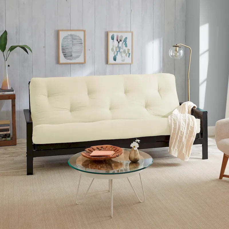 Materasso Futon da 12 Pollici Full-Size, Solo Materasso, Supporto in Schiuma per Divano Letto