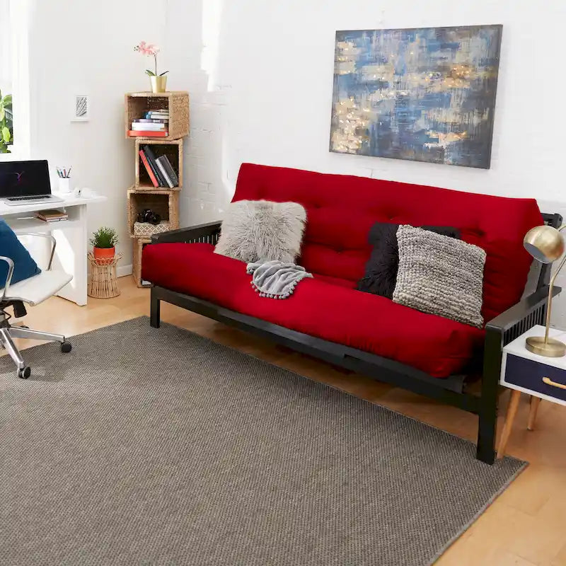 Materasso Futon da 12 Pollici Full-Size, Solo Materasso, Supporto in Schiuma per Divano Letto