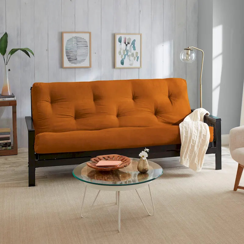 Materasso Futon da 12 Pollici Full-Size, Solo Materasso, Supporto in Schiuma per Divano Letto