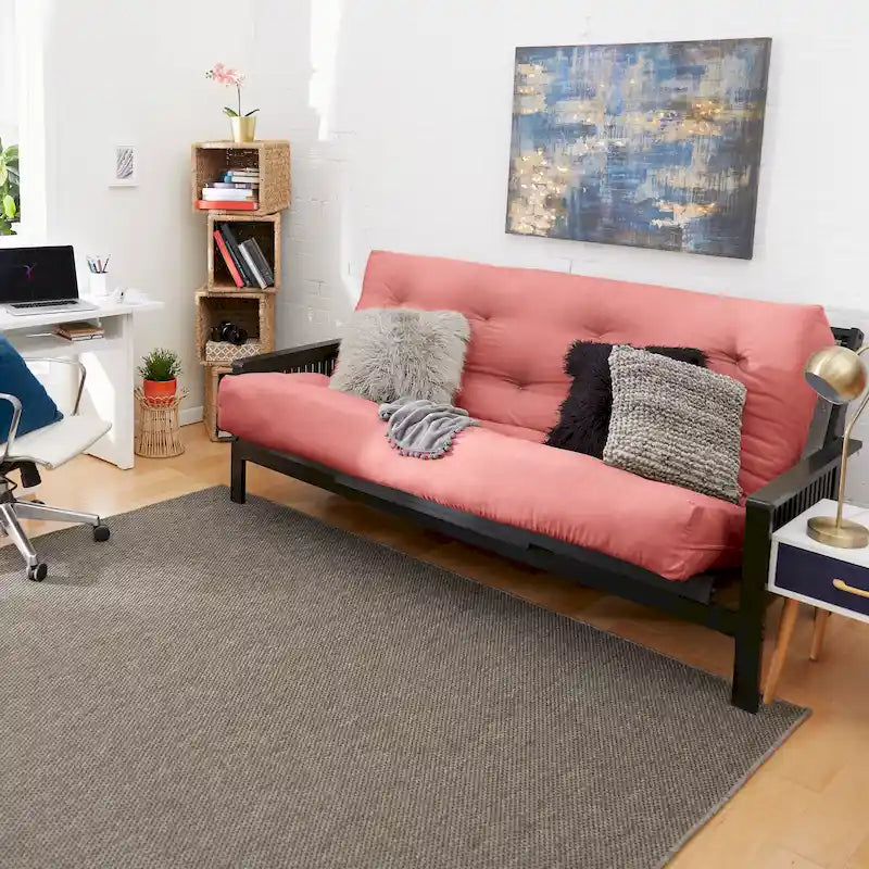 Materasso Futon da 12 Pollici Full-Size, Solo Materasso, Supporto in Schiuma per Divano Letto