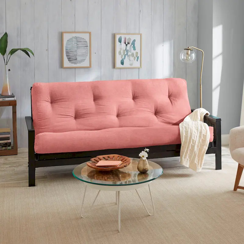 Materasso Futon da 12 Pollici Full-Size, Solo Materasso, Supporto in Schiuma per Divano Letto