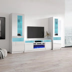 Mobile TV Moderno con Camino Elettrico - Porta TV