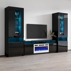 Mobile TV Moderno con Camino Elettrico - Porta TV