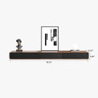 Mobile TV Sospeso, Mobile TV Moderno a Parete con 3/4 Cassetti, Legno Massello, Completamente Assemblato