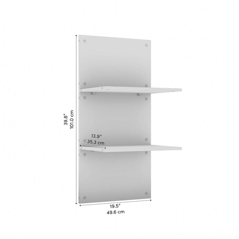 Set di mensole galleggianti larghe 20" per camera da letto con letto a scomparsa