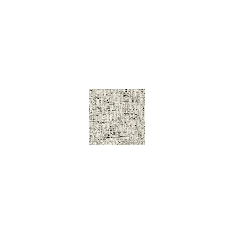 Poggiapiedi Pouf Ottomano Rivestito in Tessuto Beige con Parte Superiore Trapuntata per Soggiorno