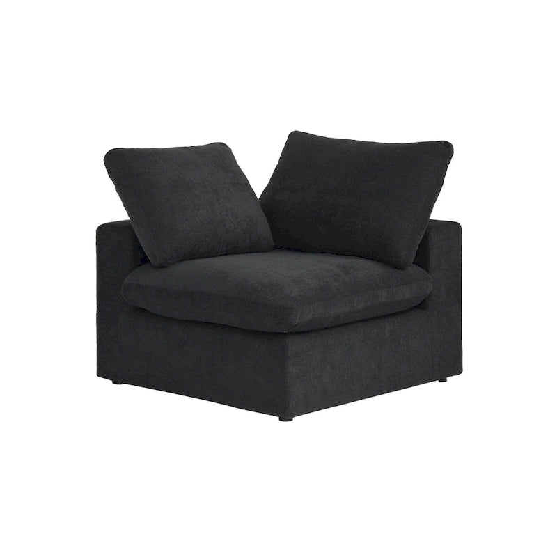 Divano componibile a 4 pezzi in lino moderno 160, minimalista, con imbottitura in piuma d'oca