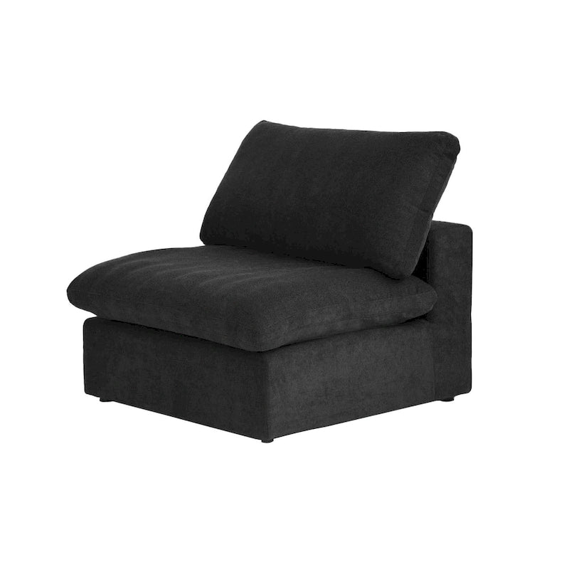 Divano componibile a 4 pezzi in lino moderno 160, minimalista, con imbottitura in piuma d'oca
