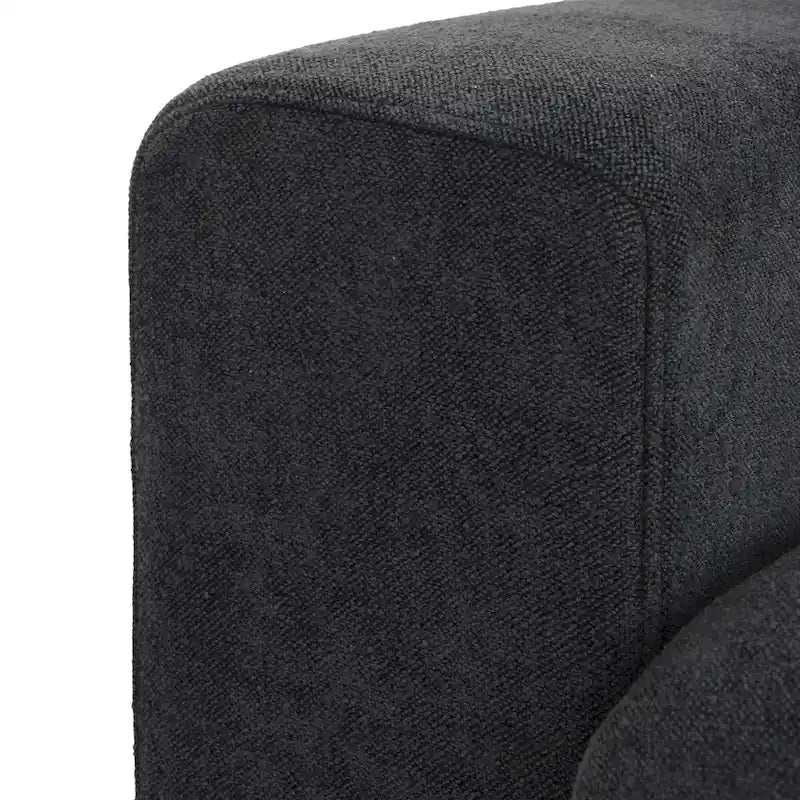 Divano componibile a 4 pezzi in lino moderno 160, minimalista, con imbottitura in piuma d'oca
