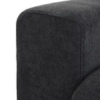 Divano componibile a 4 pezzi in lino moderno 160, minimalista, con imbottitura in piuma d'oca
