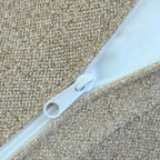 Divano componibile a 4 pezzi in lino moderno 160, minimalista, con imbottitura in piuma d'oca