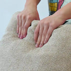 Divano componibile a 4 pezzi in lino moderno 160, minimalista, con imbottitura in piuma d'oca