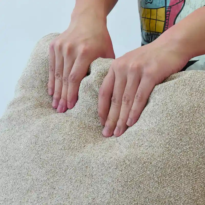 Divano componibile a 4 pezzi in lino moderno 160, minimalista, con imbottitura in piuma d'oca