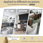 Tavolo da pranzo rotondo con piano in marmo e base in metallo per cucina e sala da pranzo