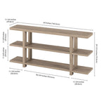Consolle rettangolare larga 162 cm con ripiano aperto – Stile da ingresso
