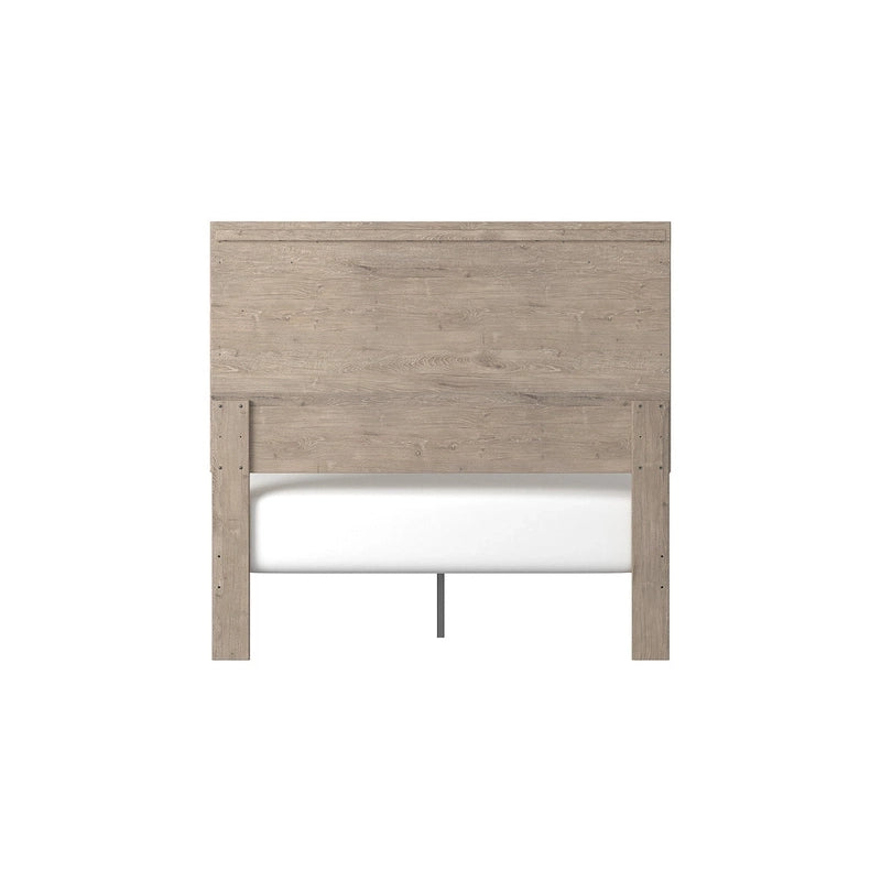 Letto con pannelli in legno marrone chiaro – Mobili rustici in stile coloniale per la camera da letto