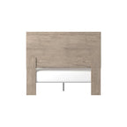 Letto con pannelli in legno marrone chiaro – Mobili rustici in stile coloniale per la camera da letto