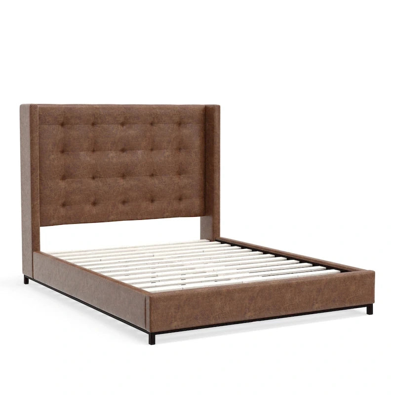 Letto Imbottito con Testiera Trapuntata – Queen/King Size