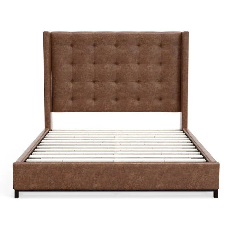 Letto Imbottito con Testiera Trapuntata – Queen/King Size