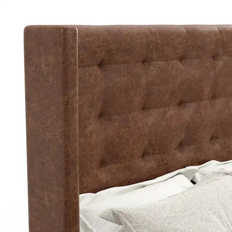 Letto Imbottito con Testiera Trapuntata – Queen/King Size