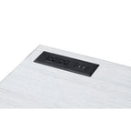 Scrivania moderna in metallo da 42" con porte USB per ufficio domestico
