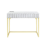 Scrivania moderna in metallo da 42" con porte USB per ufficio domestico