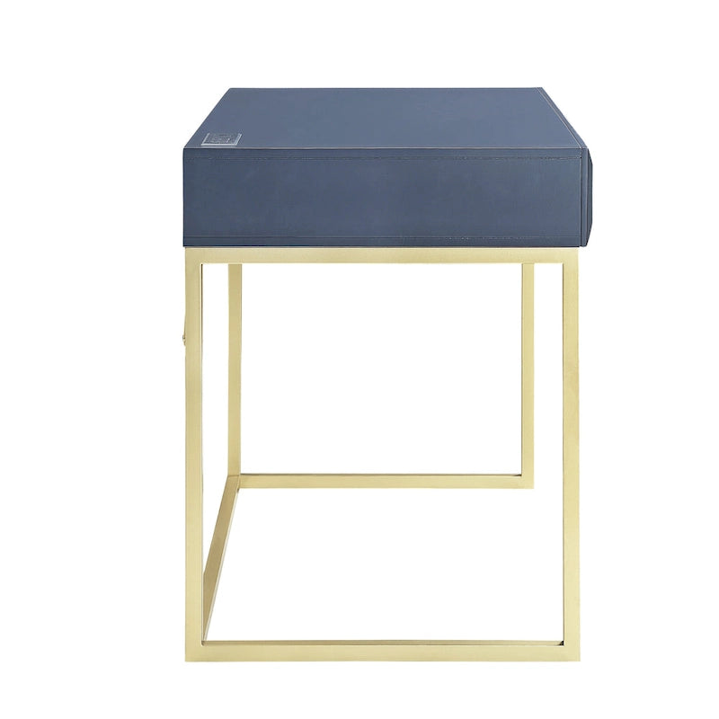 Scrivania moderna in metallo da 42" con porte USB per ufficio domestico
