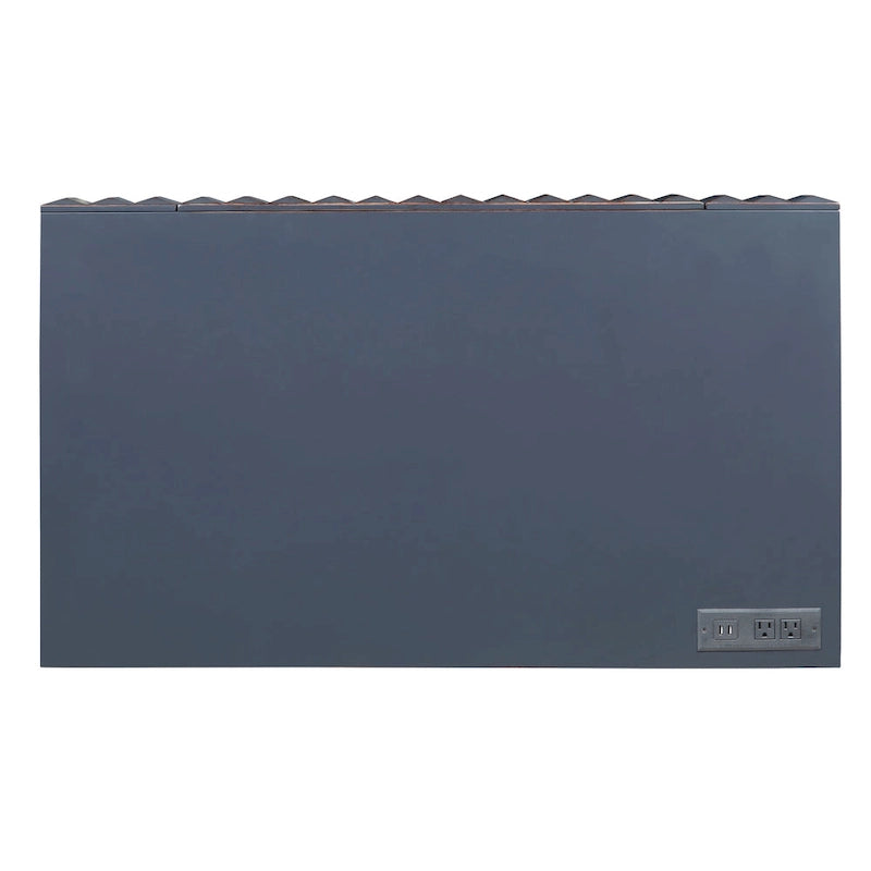 Scrivania moderna in metallo da 42" con porte USB per ufficio domestico