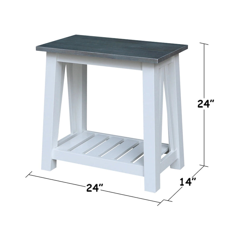 Tavolino rotondo in legno massello – Tavolino da salotto minimalista