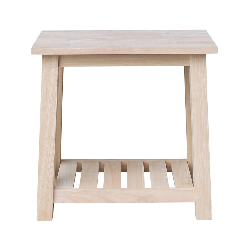 Tavolino rotondo in legno massello – Tavolino da salotto minimalista