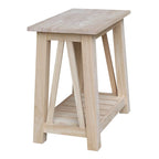 Tavolino rotondo in legno massello – Tavolino da salotto minimalista