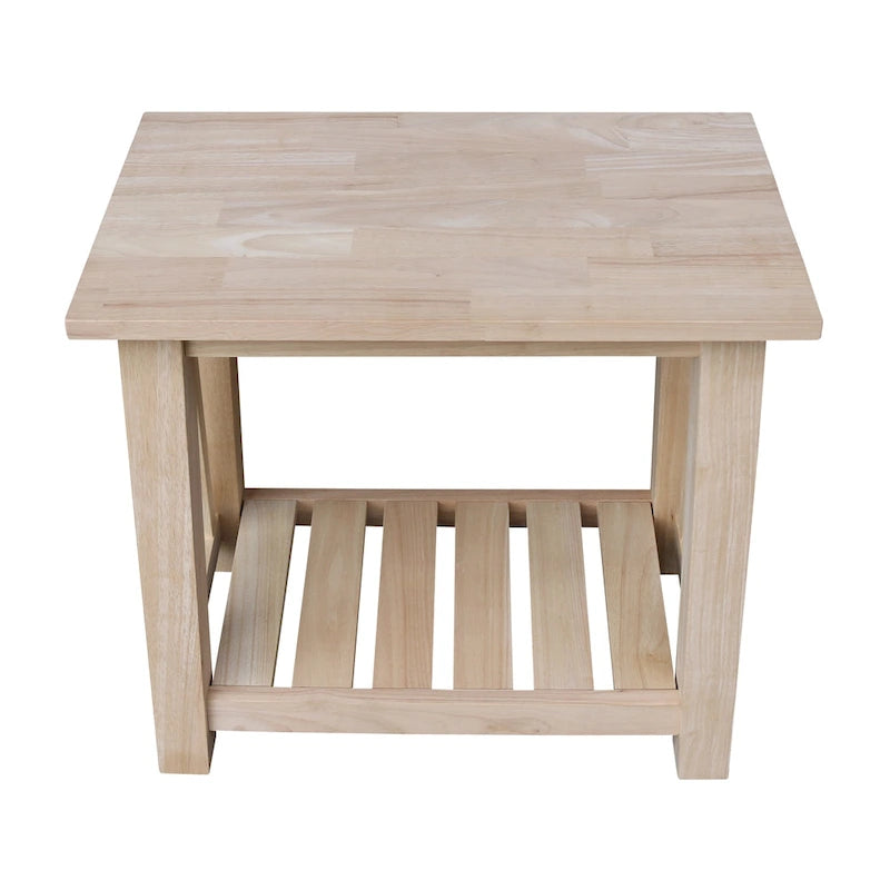 Tavolino rotondo in legno massello – Tavolino da salotto minimalista
