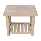 Tavolino rotondo in legno massello – Tavolino da salotto minimalista