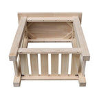 Tavolino rotondo in legno massello – Tavolino da salotto minimalista
